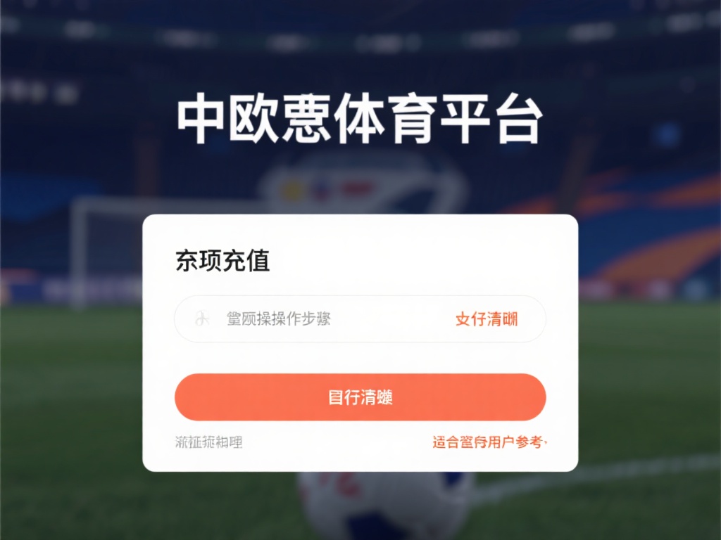 中欧体育平台充值流程的步骤与注意事项 (中欧体育平台充值流程的详细步骤与重要注意事项) 想要在中欧体育平台顺利完成充值,掌握正确的操作步骤