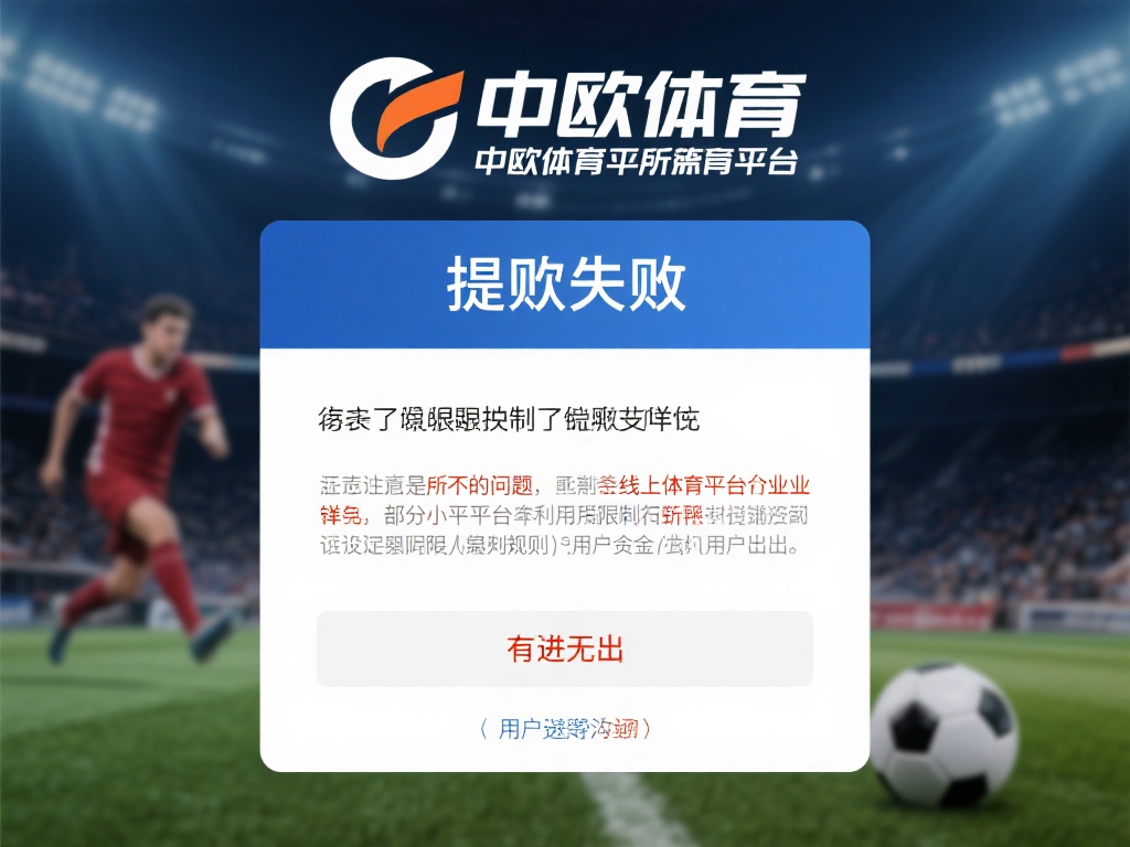 中欧体育提现失败背后隐藏的问题与真相 (中欧体育提现失败背后隐藏的问题与真相大揭秘）